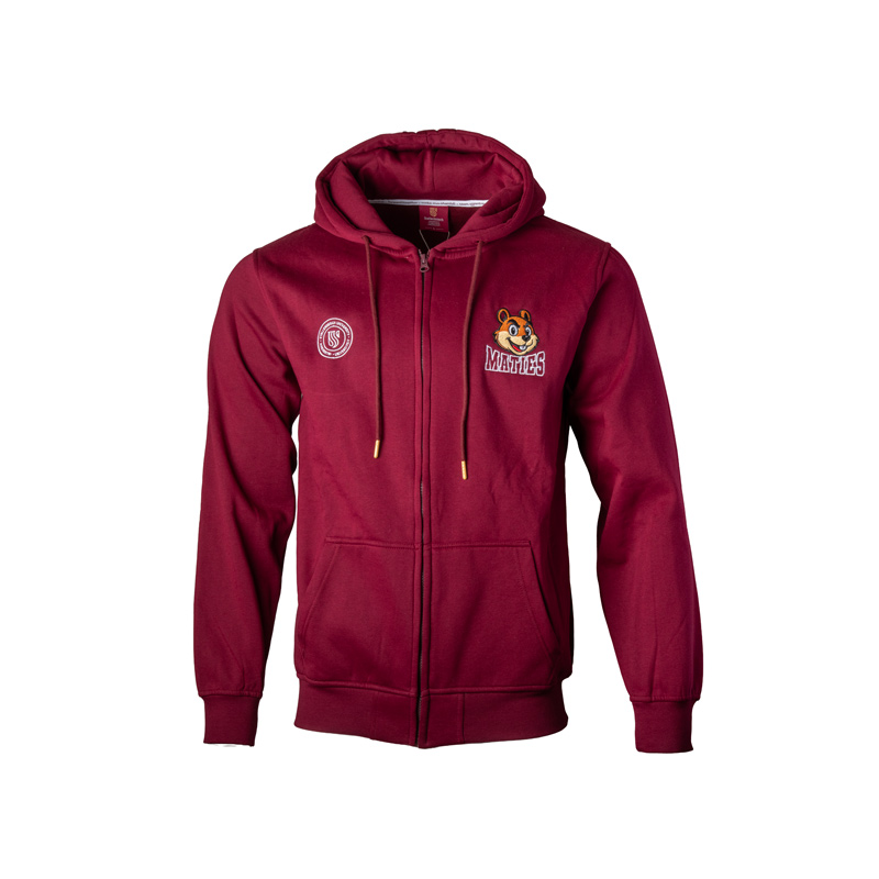 1a9098b9-27d9-4ebc-99a8-7bd54800d14f.jpg Maties Pokkel Zip Thru Hoody Maroon - Image 1