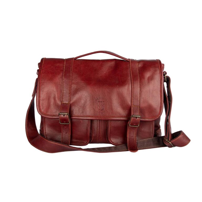SU Messenger Leather Satchel