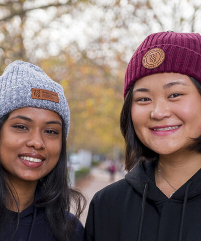 SU Ribbed Knit Cuffed Beanie