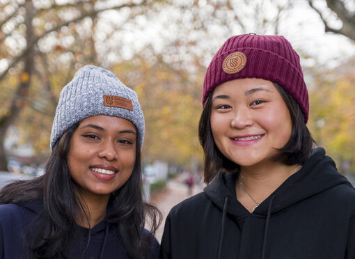 SU Ribbed Knit Cuffed Beanie