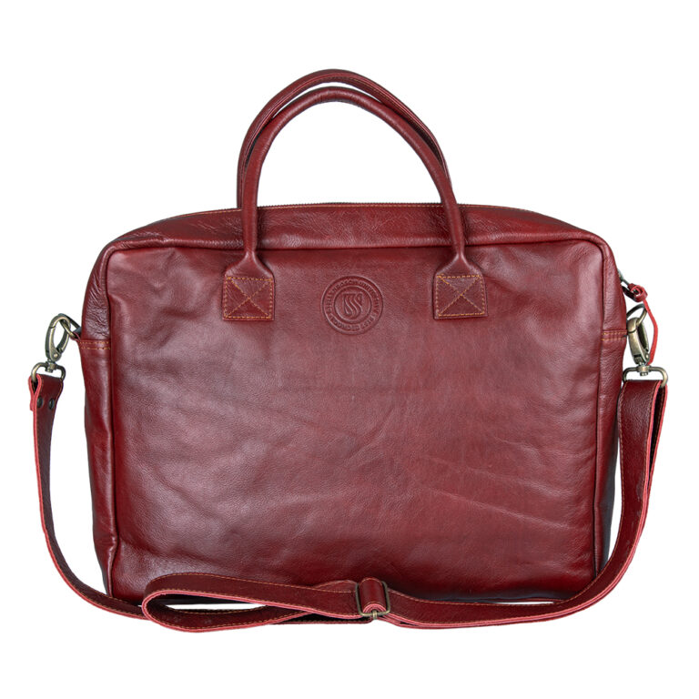 SU Stan Leather Laptop Bag