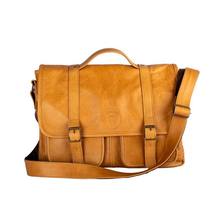 SU Messenger Leather Satchel - Image 2