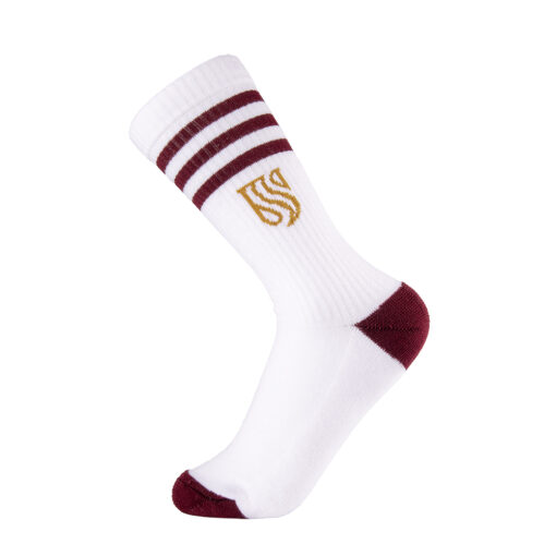 SU Simple Cotton Sock Maroon
