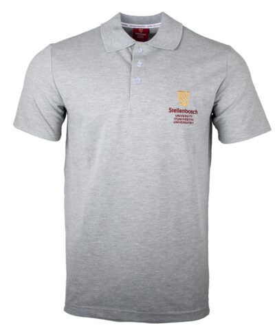SU Classic Pique Cotton Golf Shirt Grey Melange