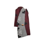 SU Knit Wrap Scarf Black/Maroon - Image 2