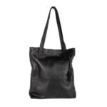 SU Matie Leather Tote Bag Black