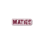 Maties Fade Sticker Maroon