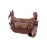 SU Leather Crossbody Bag Brown