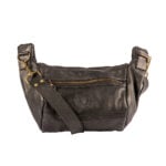 SU Leather Crossbody Bag Black