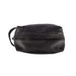 SU The Combover Leather Toiletry Bag Black - Image 2