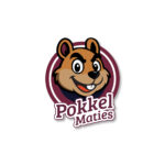 Pokkel Maties Maroon Sticker