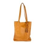 SU Matie Leather Tote Bag Tan