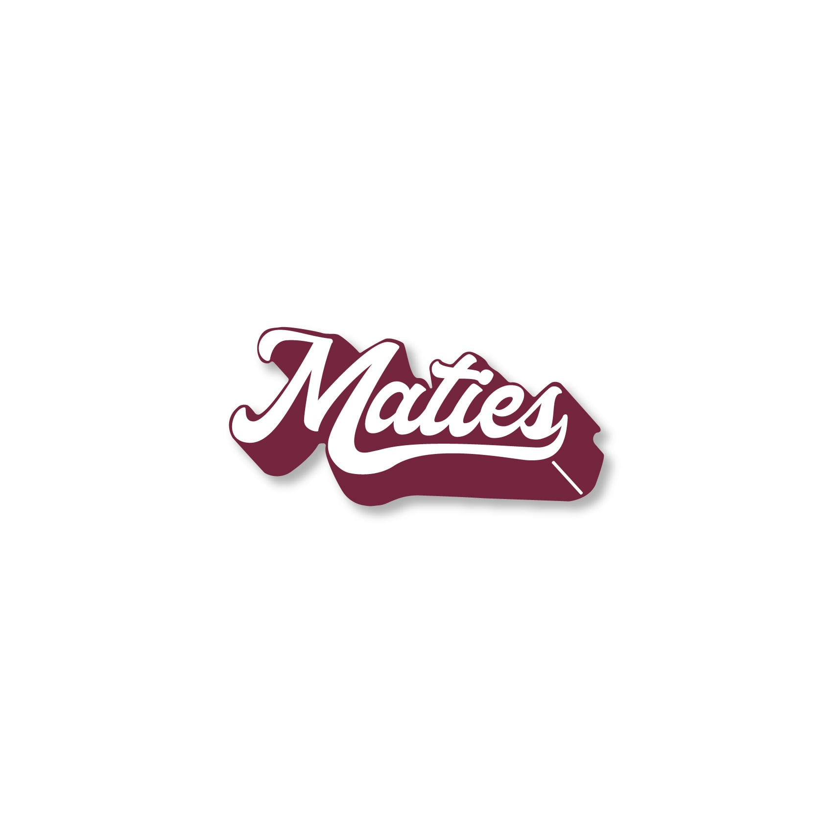 97777c76-c9a1-4cd6-8f88-ca7bf4cc7341.jpg Maties Karen Maroon Sticker - Image 1
