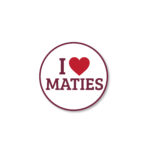 I Heart Maties Licence Disk Sticker White