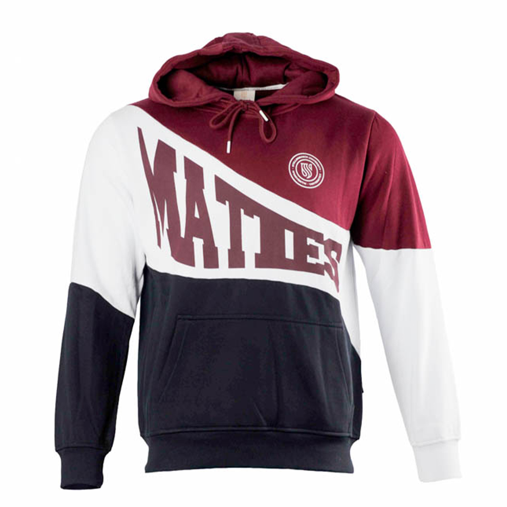 ColaMR-Fr Maties Cola Hoody Maroon W Navy - Image 1