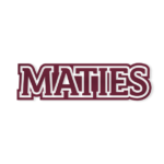 Maties Transfer Sticker Maroon