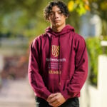 SU Alumni Hoody Maroon - Image 2