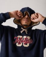 SU Ferdie Hoody Contrast Navy w Stone - Image 2