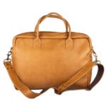 SU The Stan Leather Laptop Bag Tan