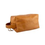 SU The Combover Leather Toiletry Bag Tan - Image 2