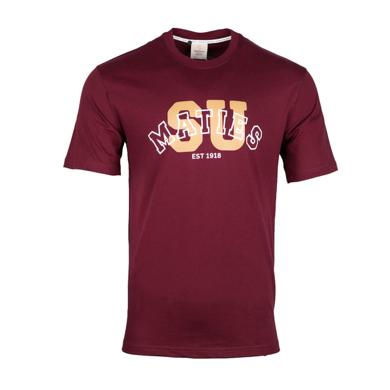 aa2735a0-c227-4a7d-bfac-4968c472a376.jpg Maties Curve Tee Maroon - Image 1