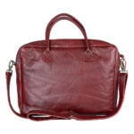 SU The Stan Leather Laptop Bag Maroon
