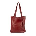 SU Matie Leather Tote Bag Maroon