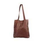 SU Matie Leather Tote Bag Brown