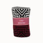 SU Knit Wrap Scarf Black/Maroon