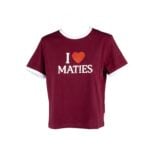 Maties Heart Ladies Tee Maroon