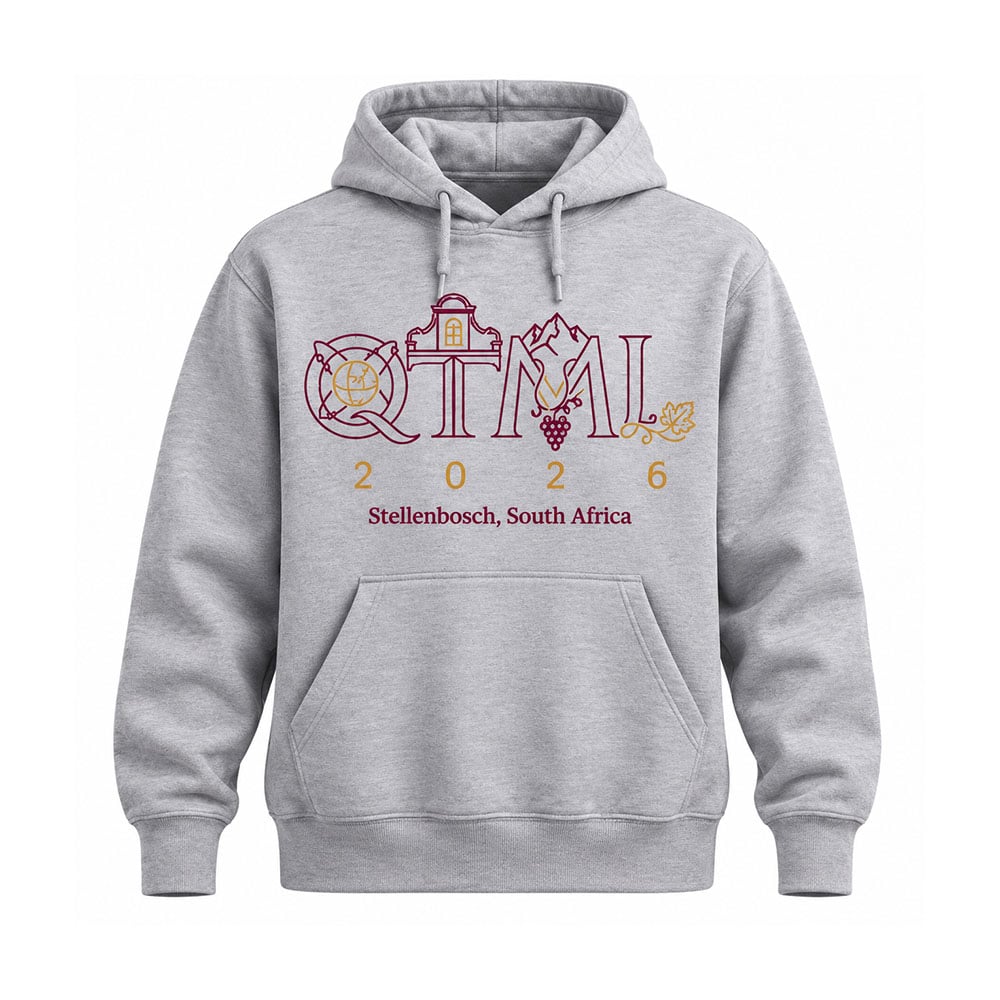 qtml Grey Hoodie NITheCS Hoody Grey Melange - Image 1